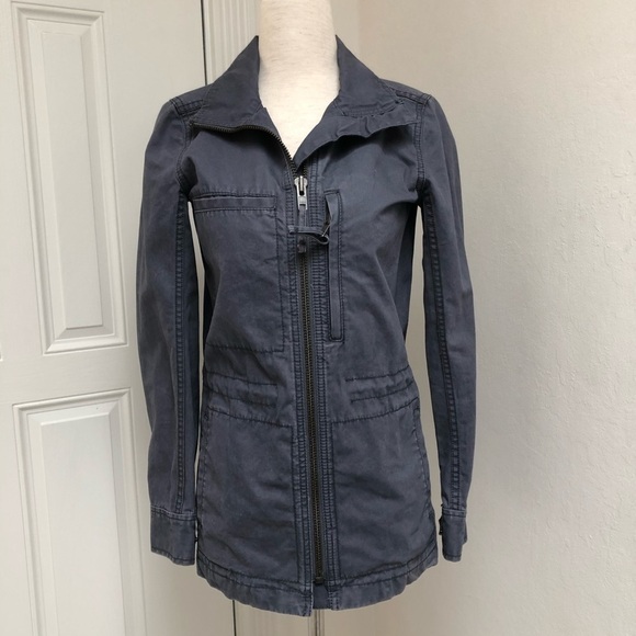Madewell Fleet Utility Jacket XXSmall Blue Grey - Picture 4 of 16